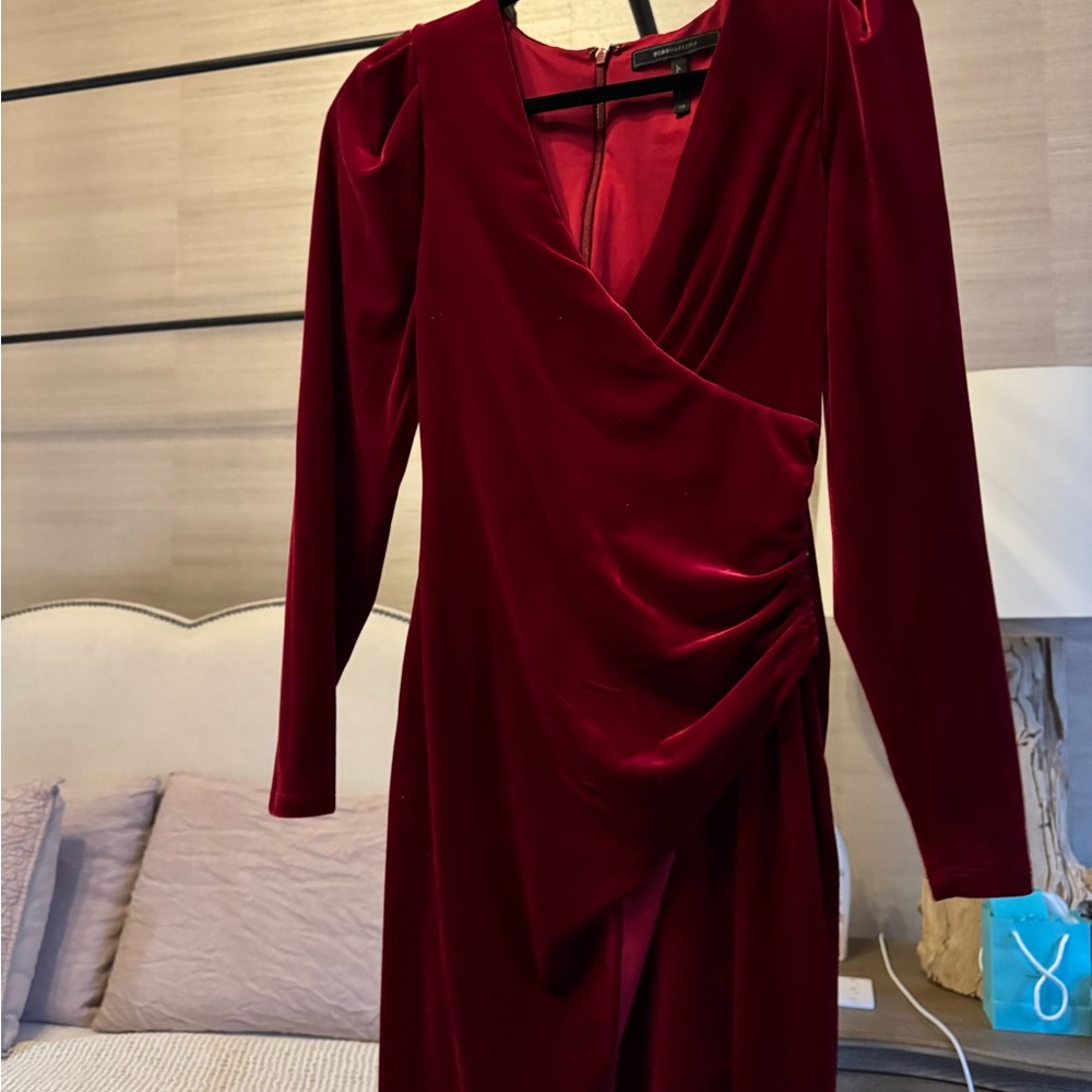 Gorgeous red velvet dress! Comfortable, Cute, and Classy!